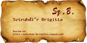 Sztruhár Brigitta névjegykártya